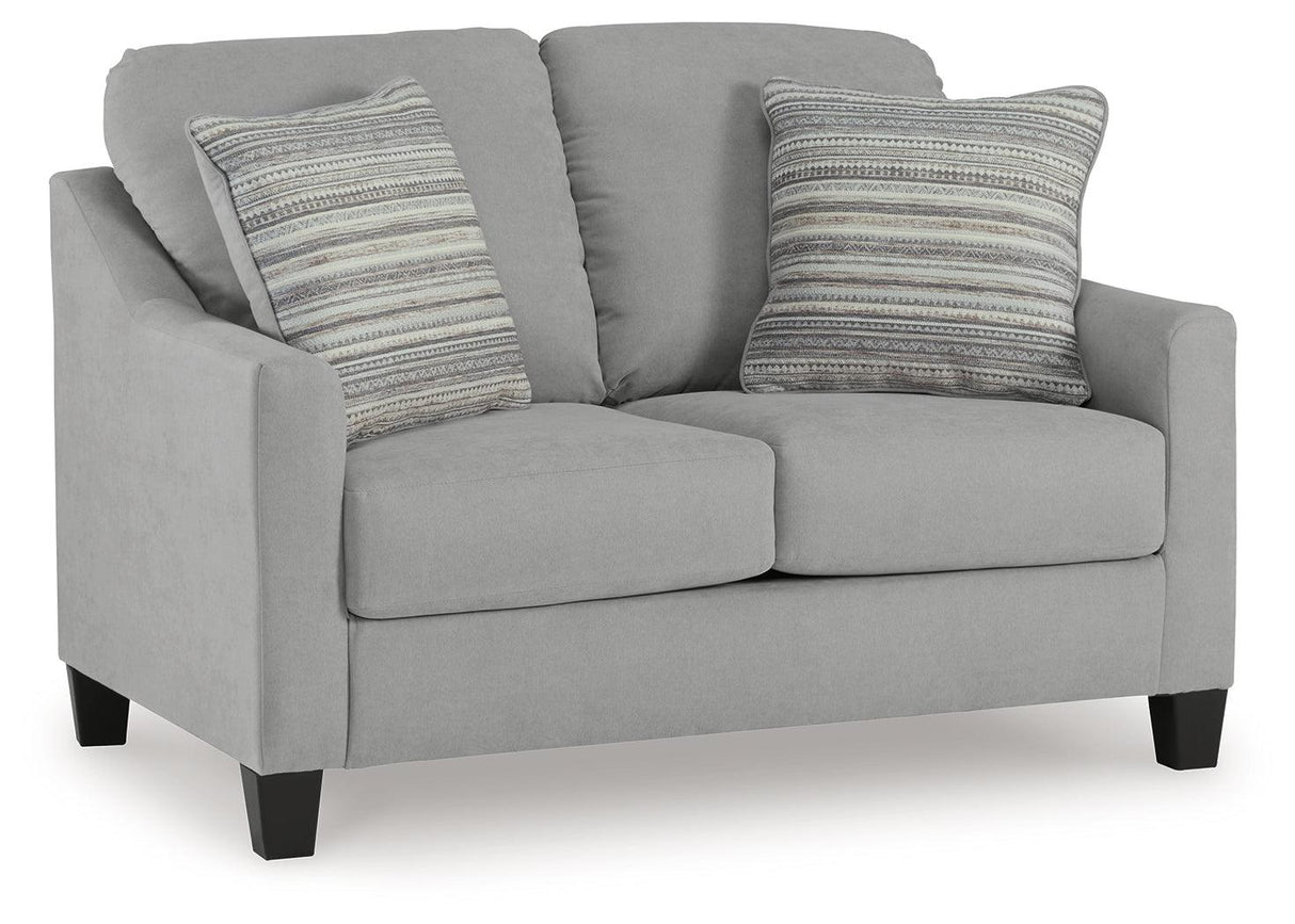 Adlai Shadow Loveseat by Ashley at Eve Furniture