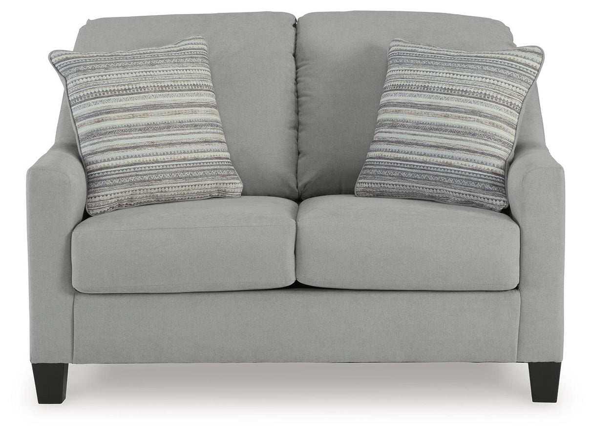 Adlai Shadow Loveseat by Ashley at Eve Furniture