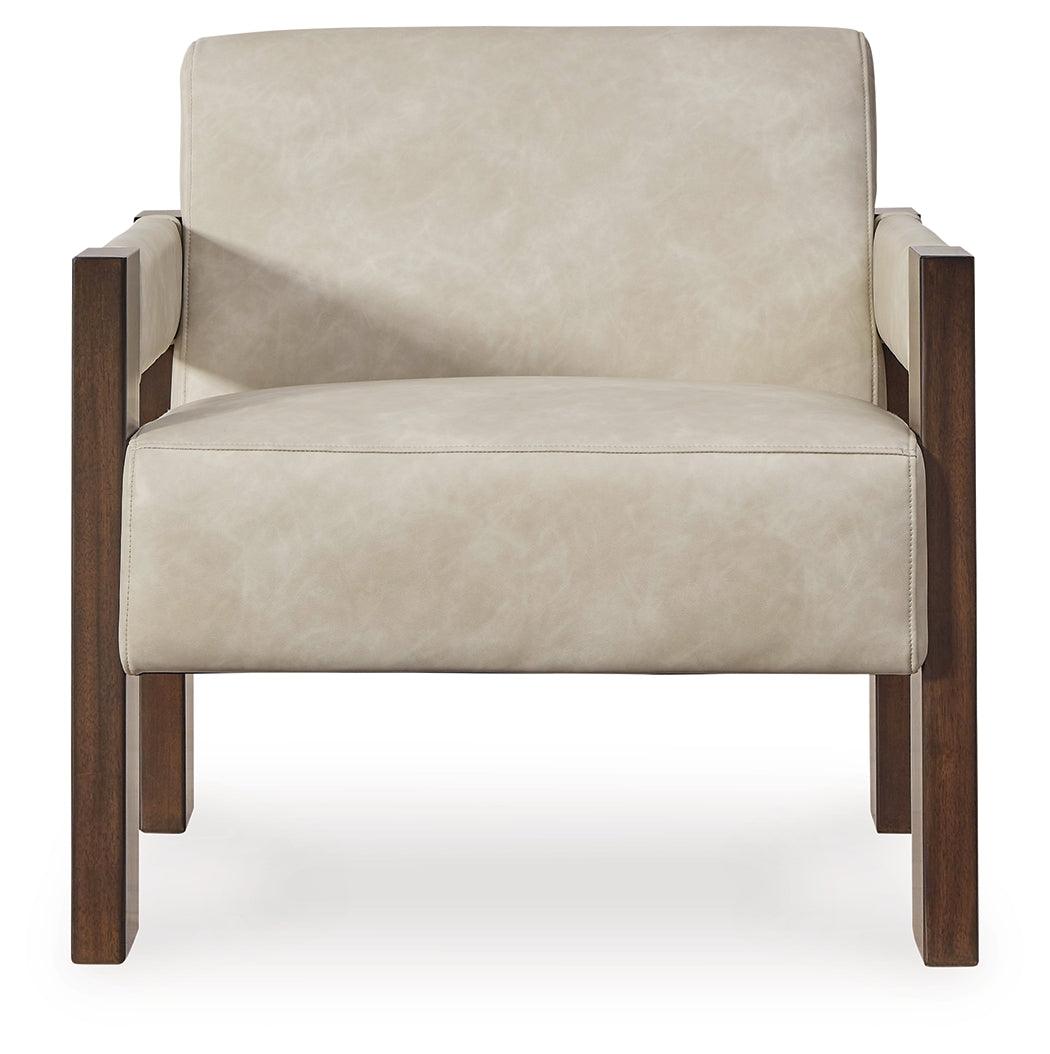 Adlanlock Bone Accent Chair by Ashley at Eve Furniture