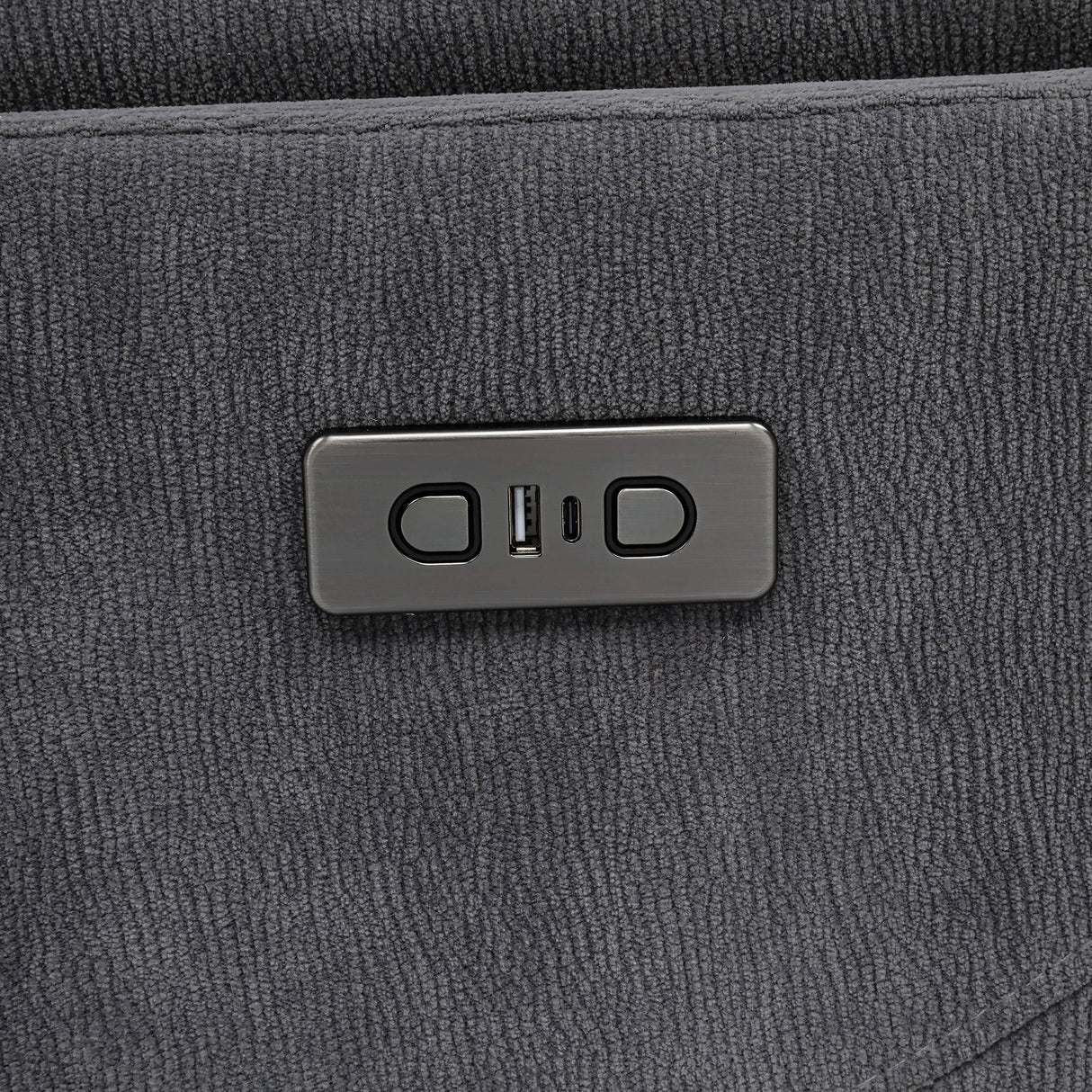 Adler Charcoal Gray Upholstered Power Swivel Glider Recliner by Coaster at Eve Furniture