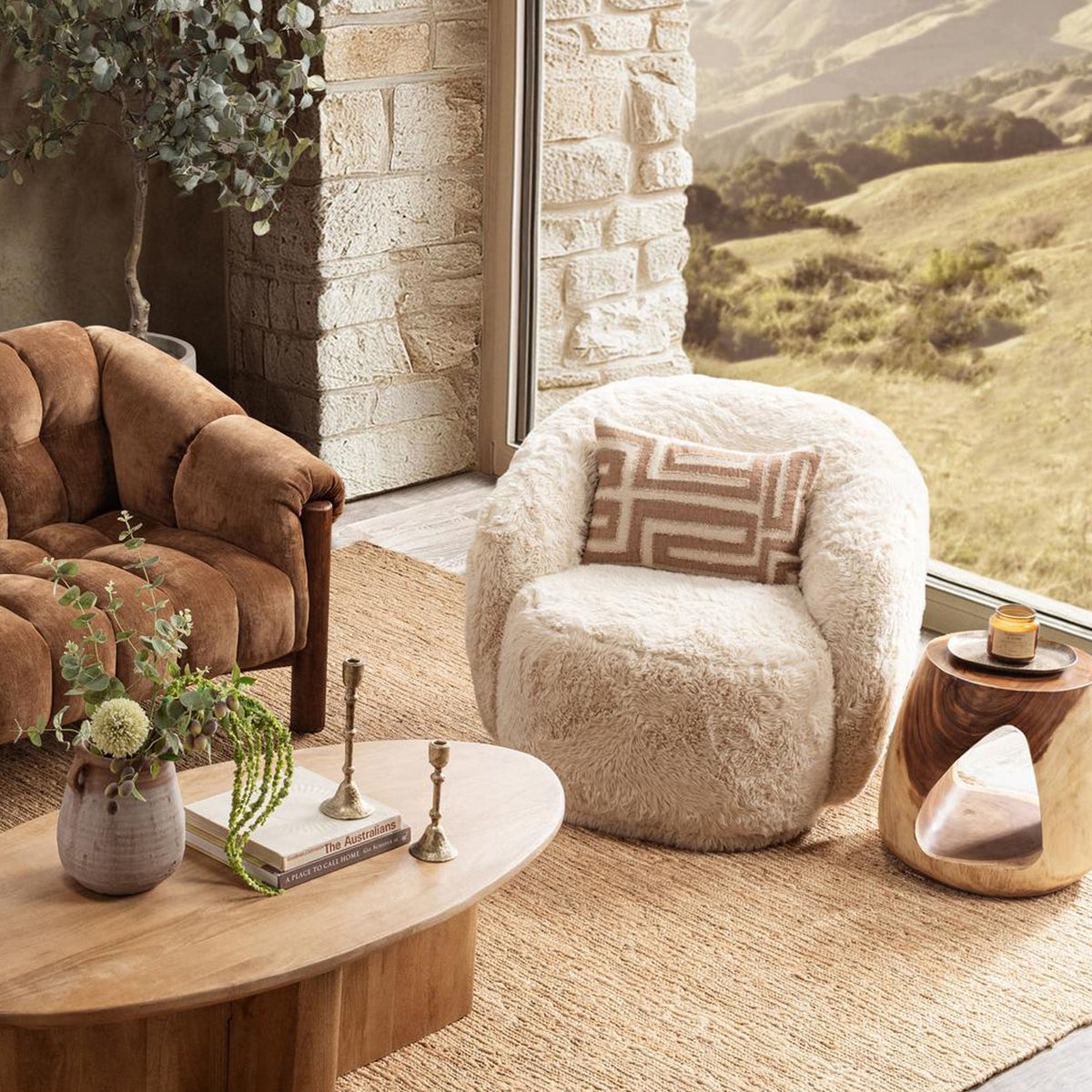 Adley Swivel Chair by Classic Home at Eve Furniture