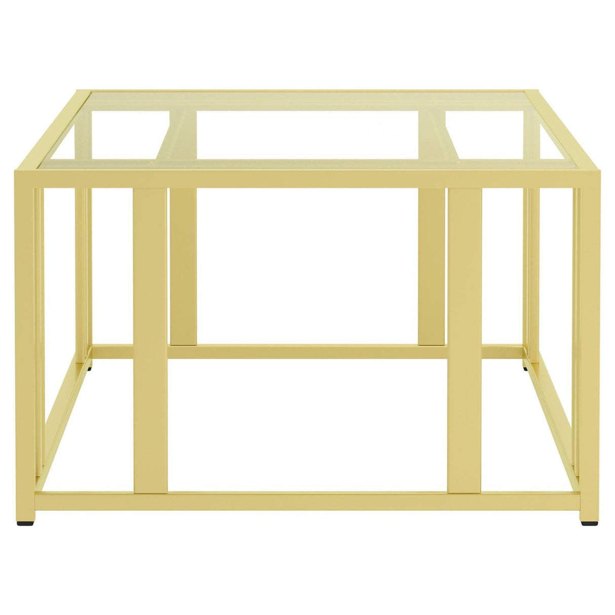 Adri Matte Brass Metal Frame Coffee Table by Coaster at Eve Furniture