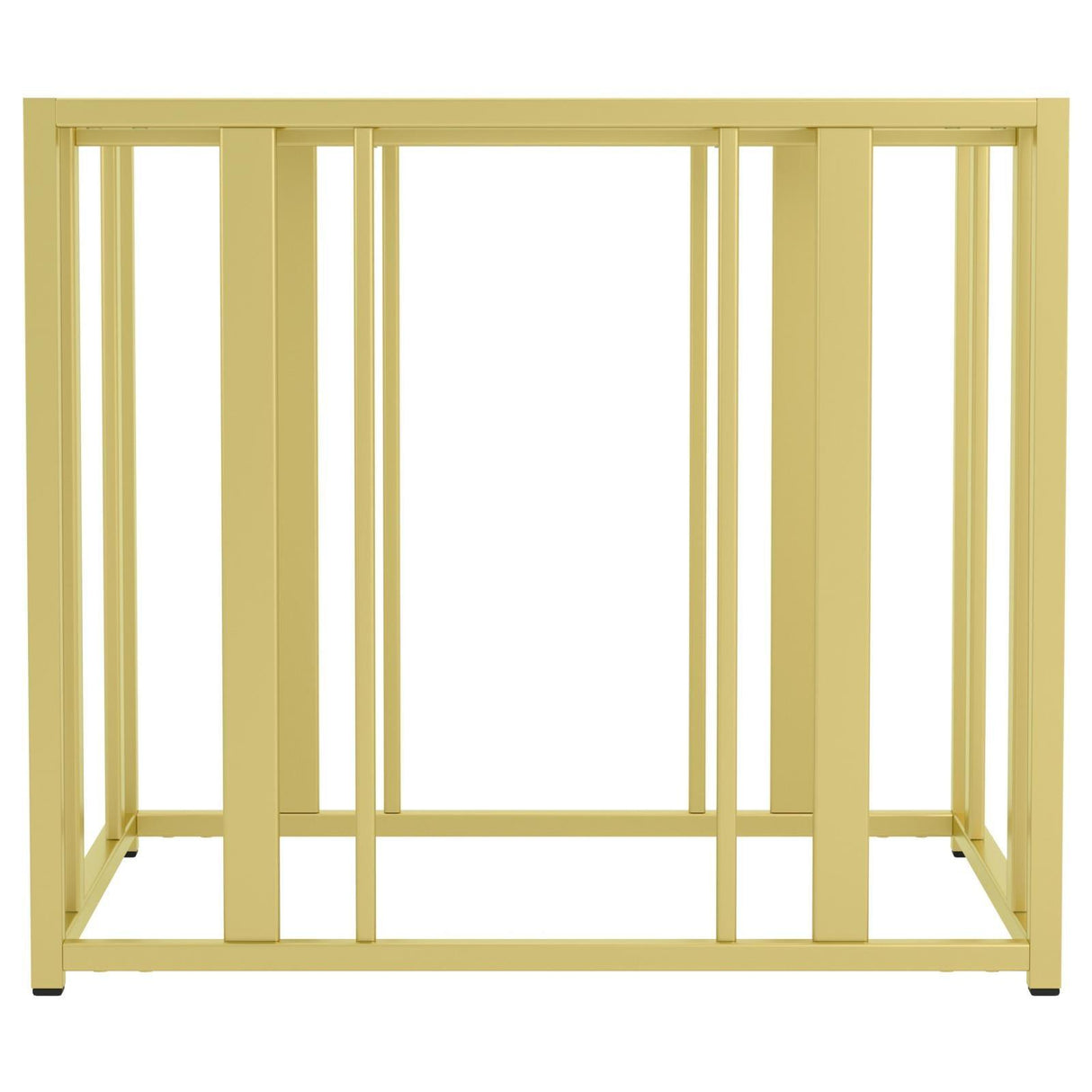 Adri Matte Brass Metal Frame End Table by Coaster at Eve Furniture