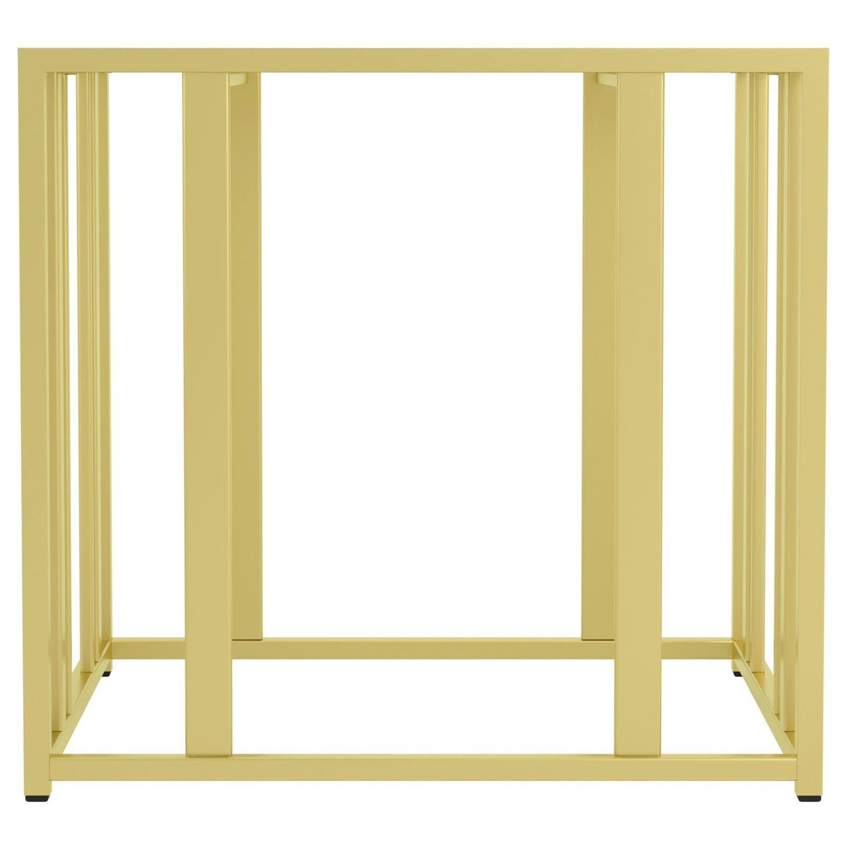 Adri Matte Brass Metal Frame End Table by Coaster at Eve Furniture