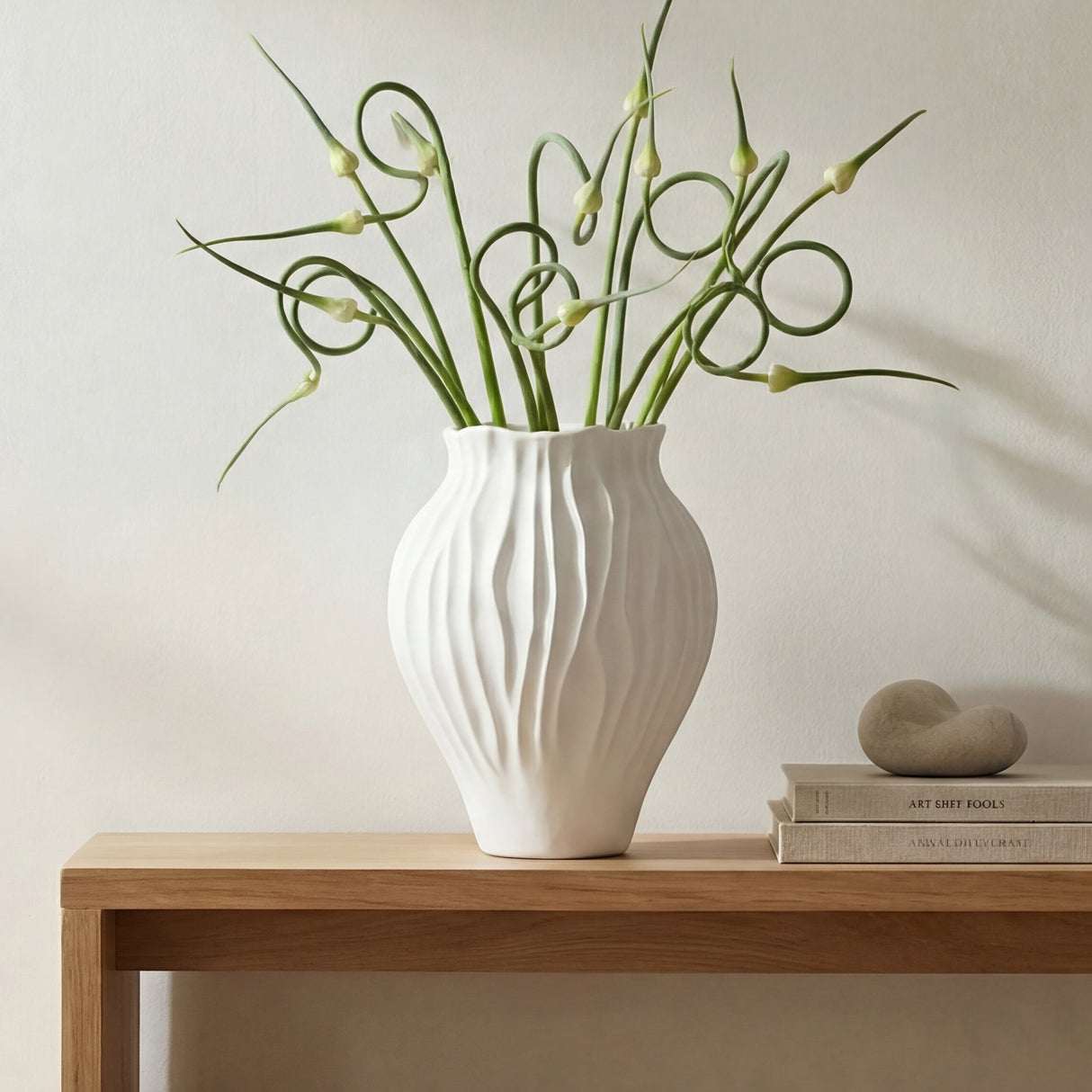 Adria White 14-in Vessel by MOES at Eve Furniture