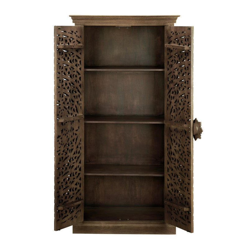 Adriana Brown Tall-Cabinet by Crestview at Eve Furniture