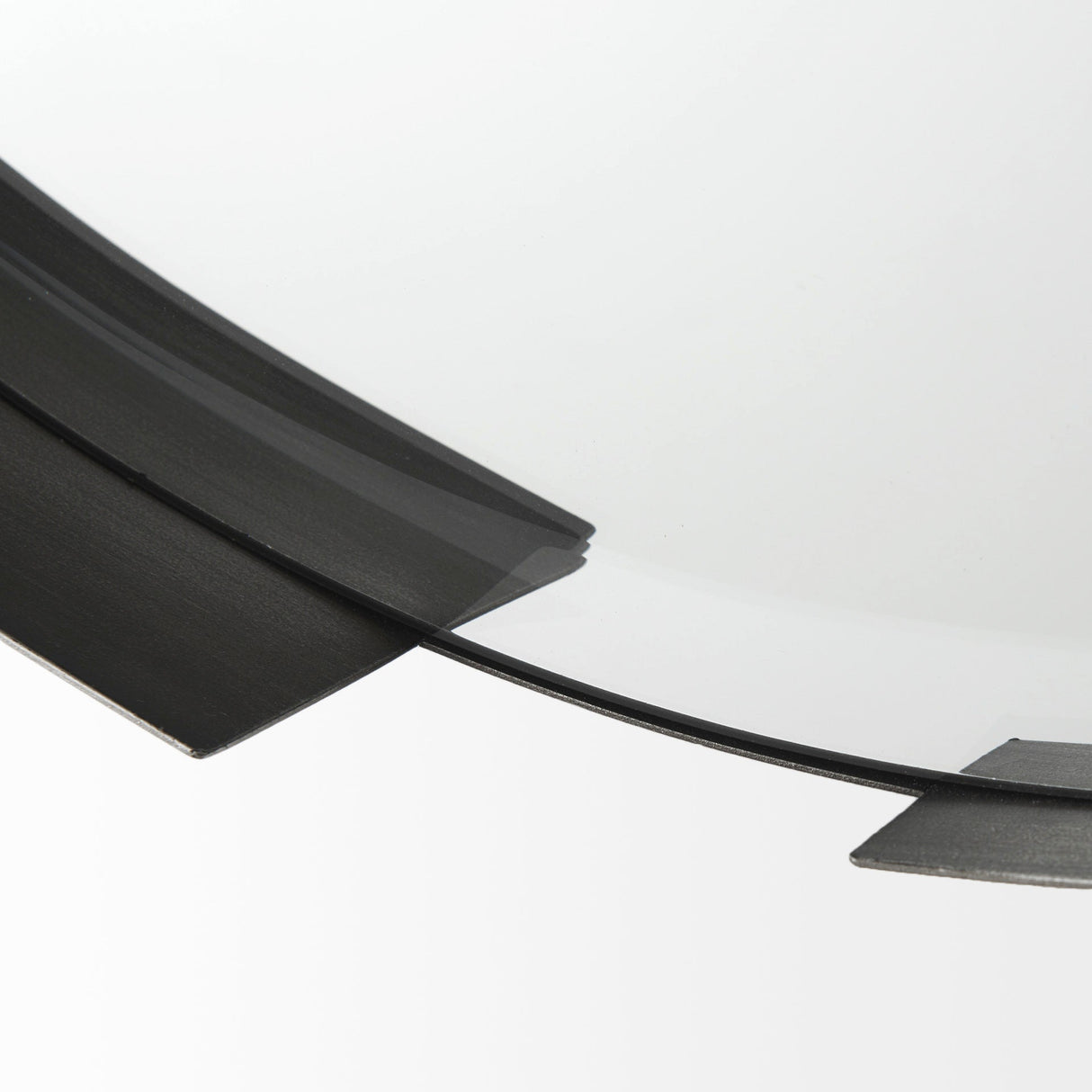 Adrianna Black Metal Round Mirror by Mercana at Eve Furniture