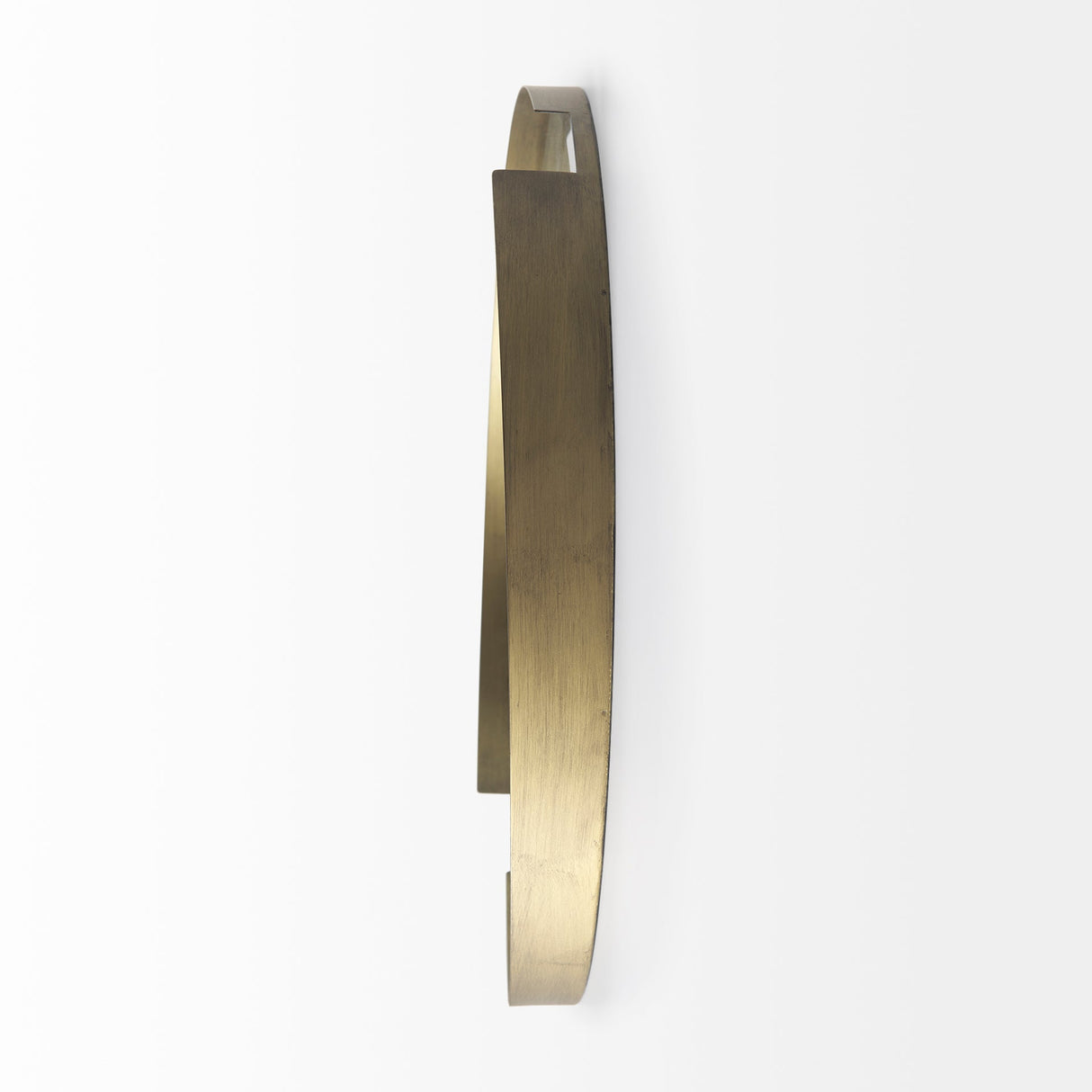 Adrianna Gold Metal Round Mirror by Mercana at Eve Furniture