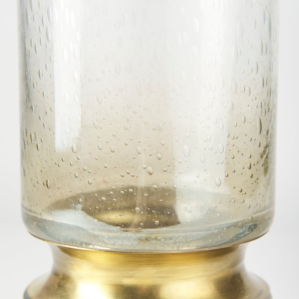 Adriatic I Small Brushed Gold Metal Glass Vase by Mercana at Eve Furniture