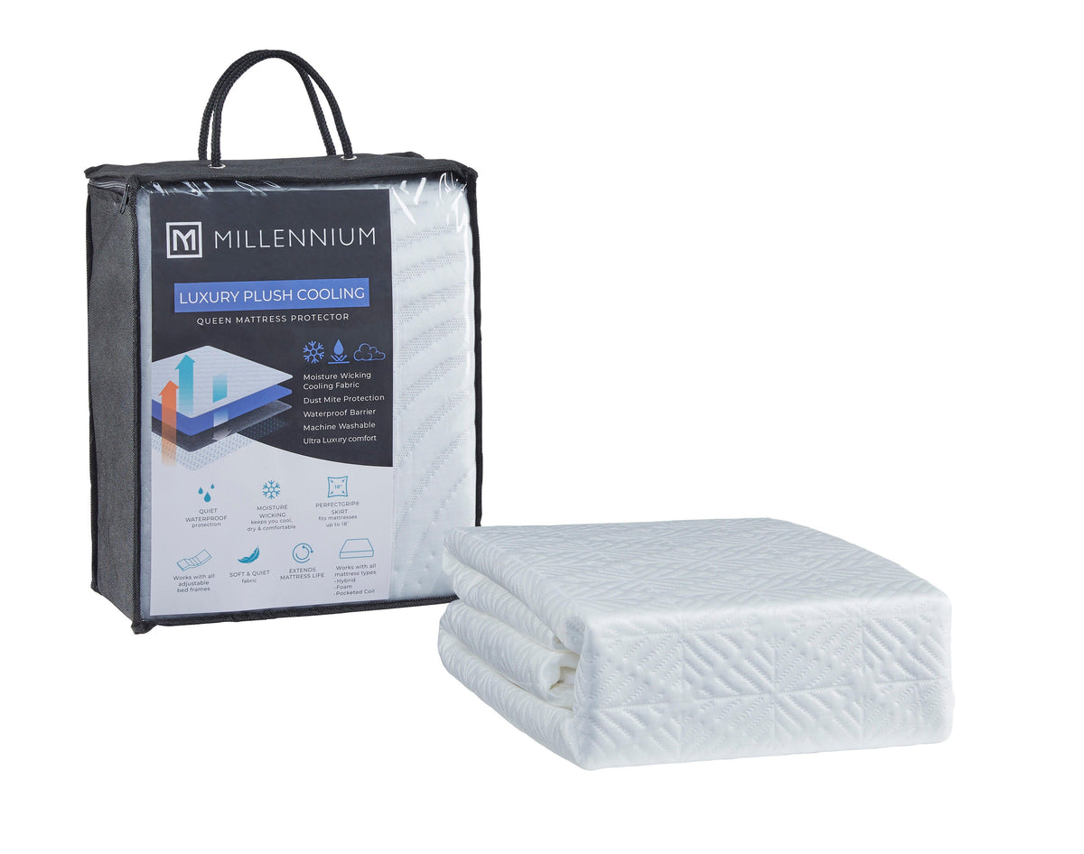 Advanced Protector White Queen Mattress Protector, Set of 4 by Ashley at Eve Furniture