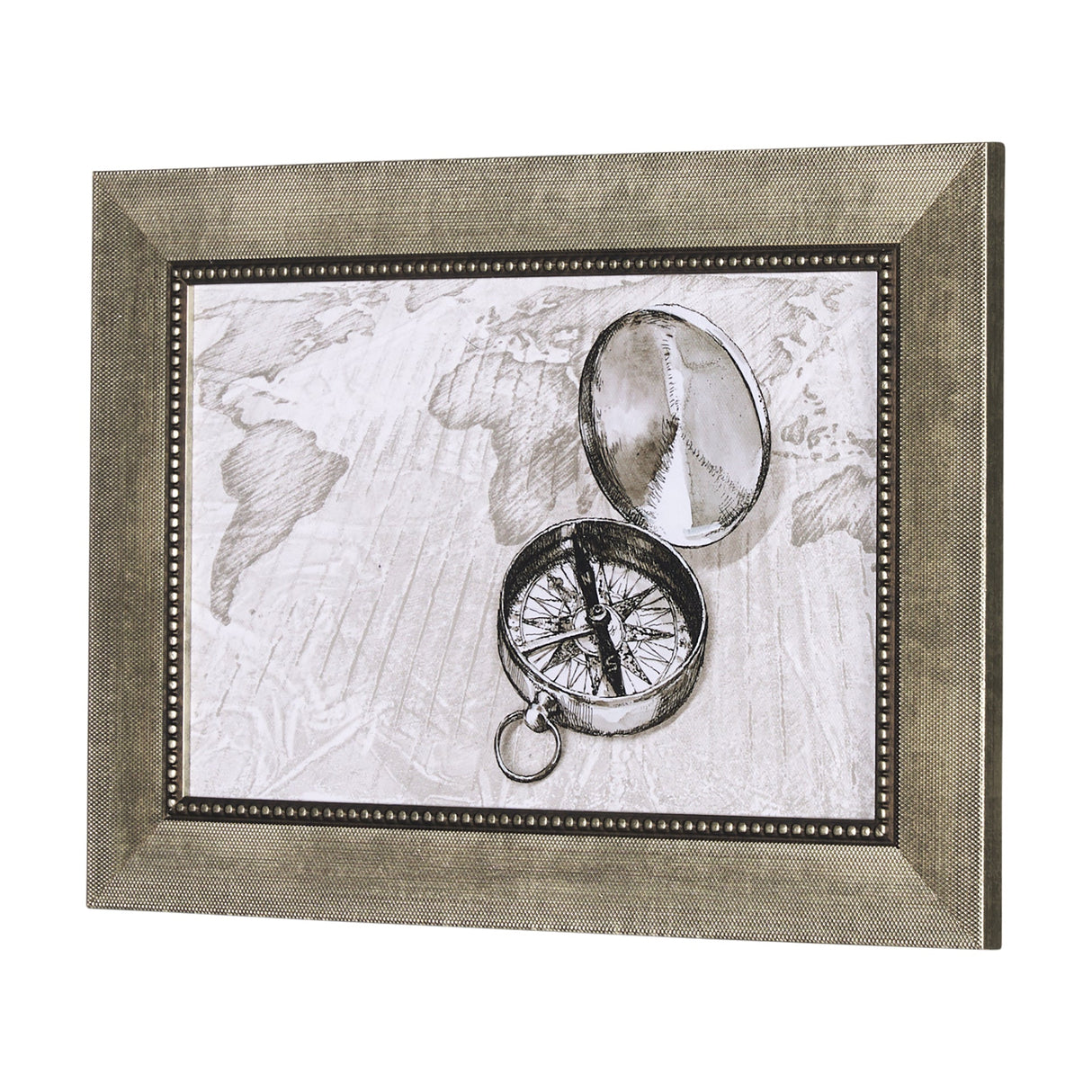 Adventure Map by Chad Mackay a Hand Embelished Textured Framed Art Print by Mercana at Eve Furniture
