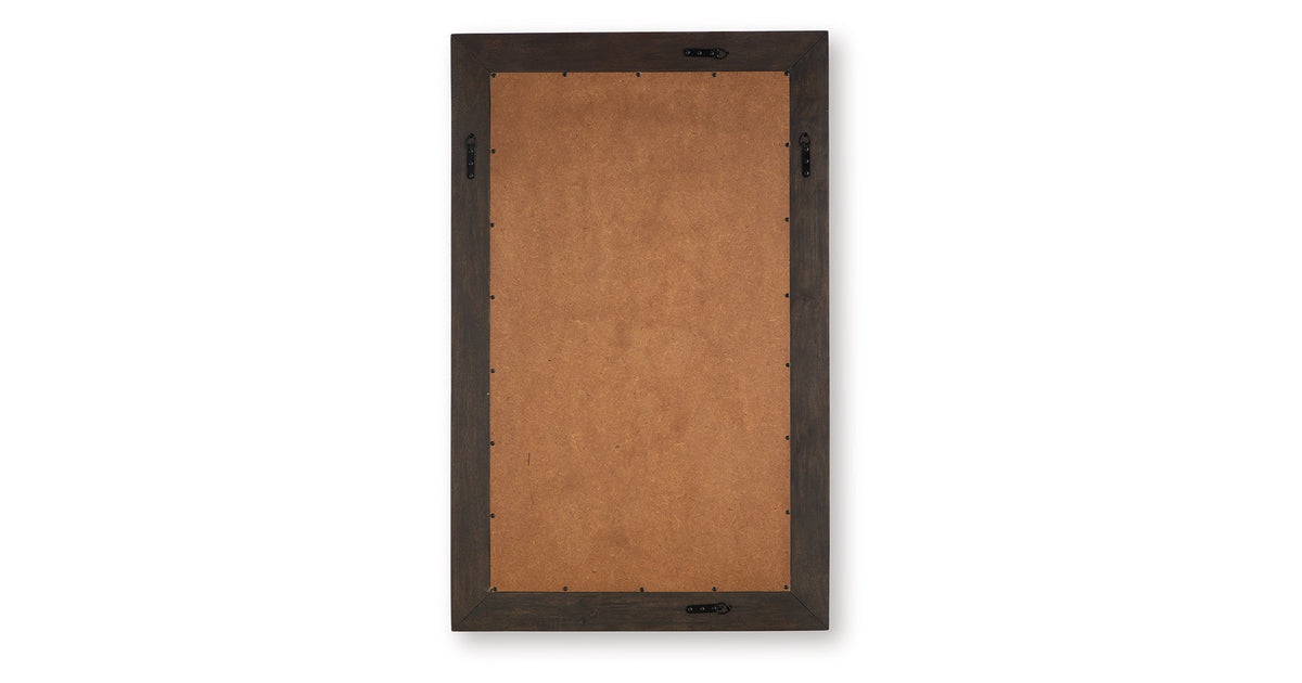Advin Dark Brown Accent Mirror by Ashley at Eve Furniture