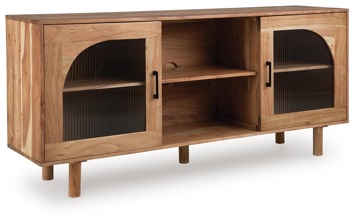 Adway Natural Brown Accent Cabinet by Ashley at Eve Furniture
