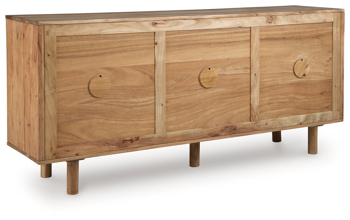 Adway Natural Brown Accent Cabinet by Ashley at Eve Furniture