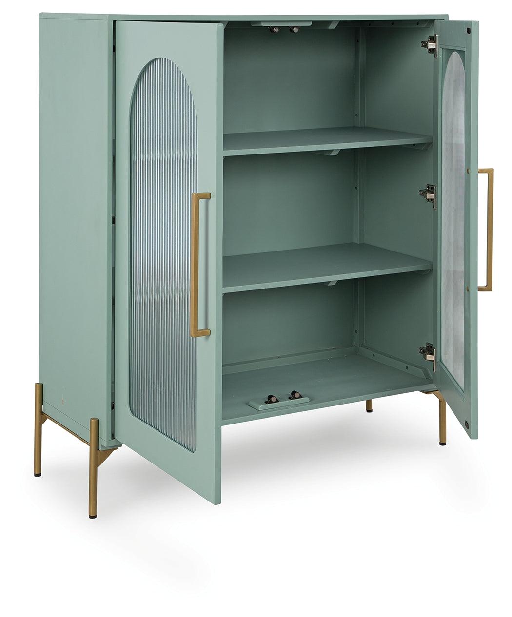 Adwen Light Green Accent Cabinet by Ashley at Eve Furniture