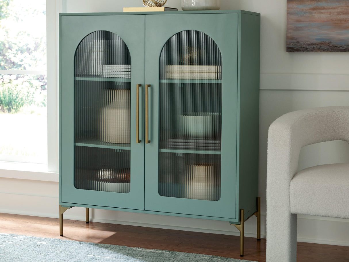Adwen Light Green Accent Cabinet by Ashley at Eve Furniture