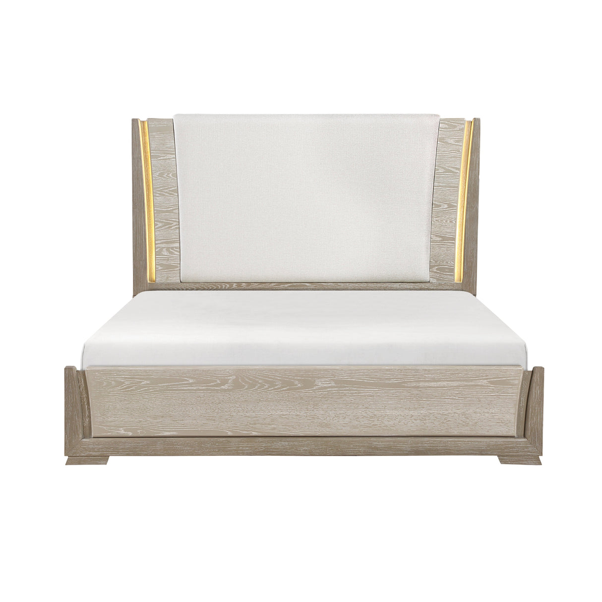 Aeon Brown/Gray 4-Piece Queen Bedroom Set by Homelegance at Eve Furniture