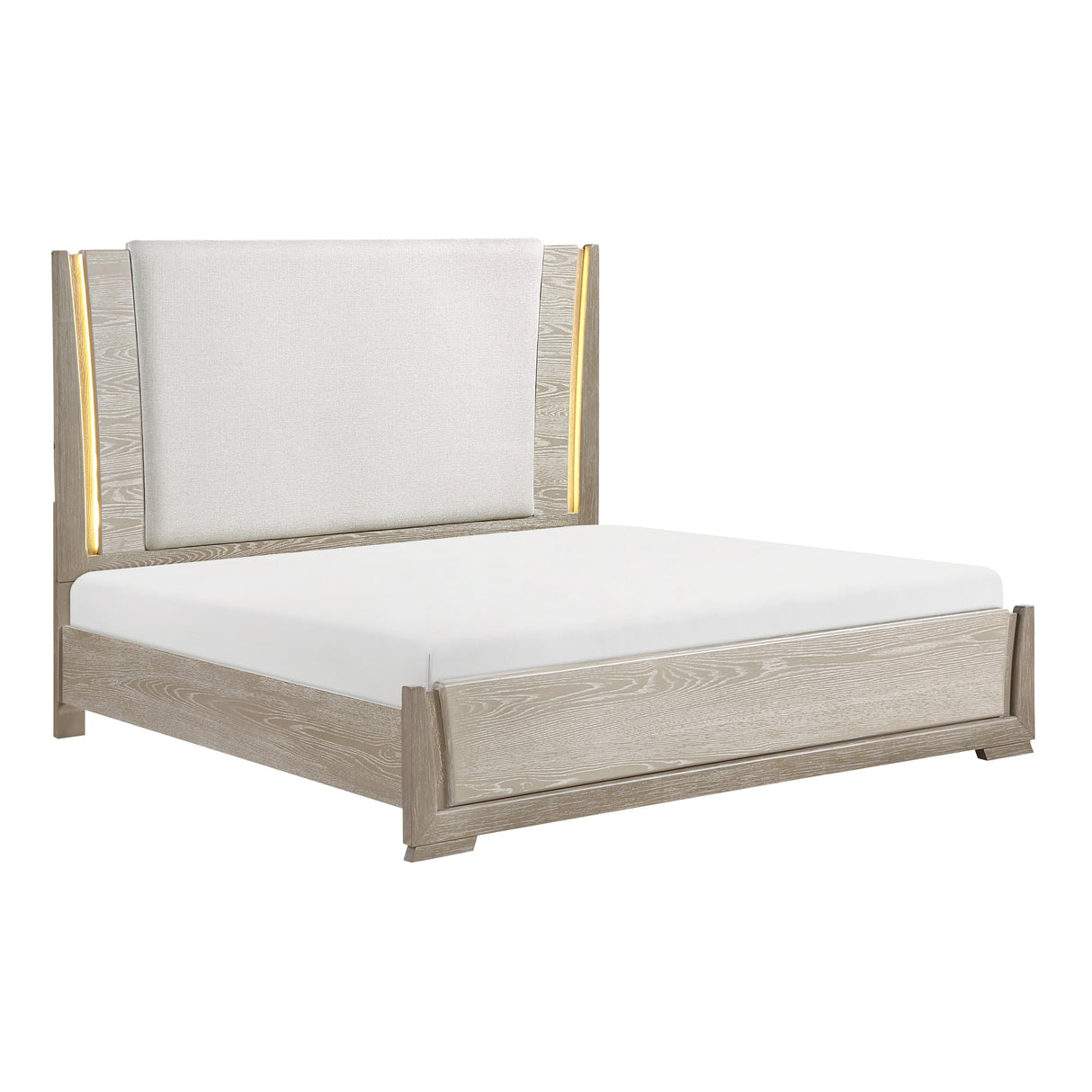 Aeon Brown/Gray LED Queen Bed by Homelegance at Eve Furniture