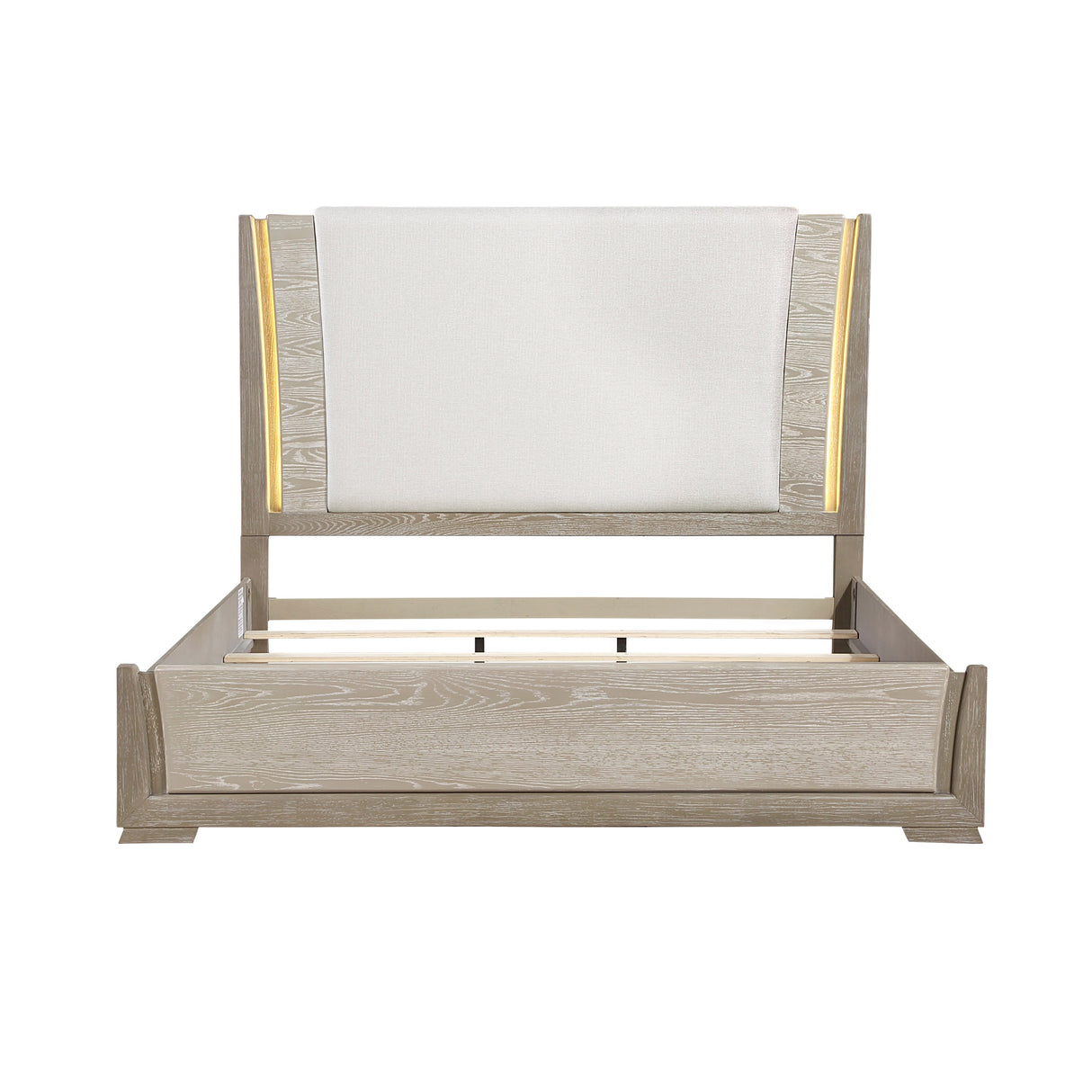 Aeon Brown/Gray LED Queen Bed by Homelegance at Eve Furniture