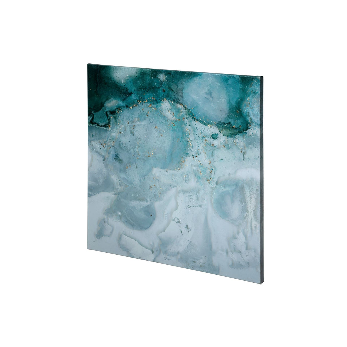 Aerial Blue II by Mercana Studio a Hand Embellished Textured Canvas by Mercana at Eve Furniture