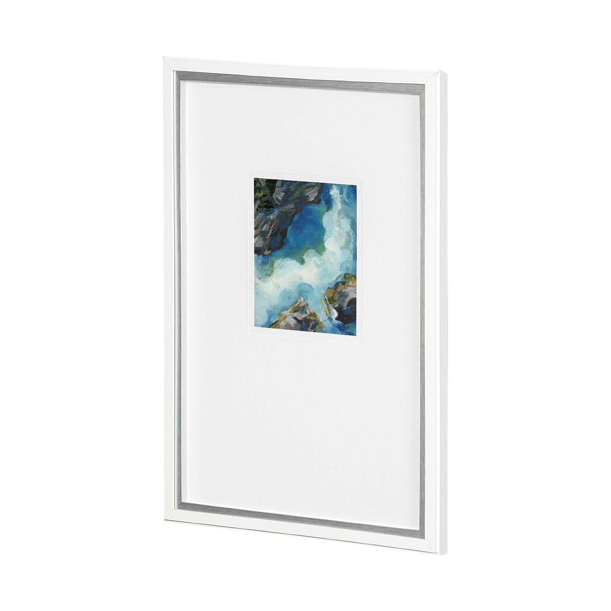 Aerial View II by Silvia Krause a Framed Art Print Matted under Glass by Mercana at Eve Furniture