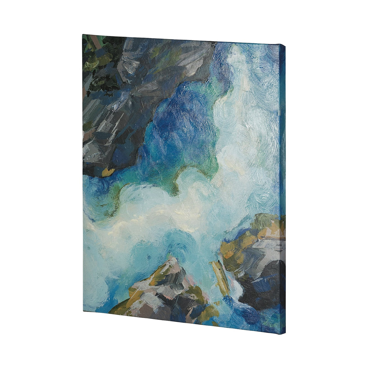 Aerial View II by Silvia Krause a Hand Embellished Textured Canvas by Mercana at Eve Furniture