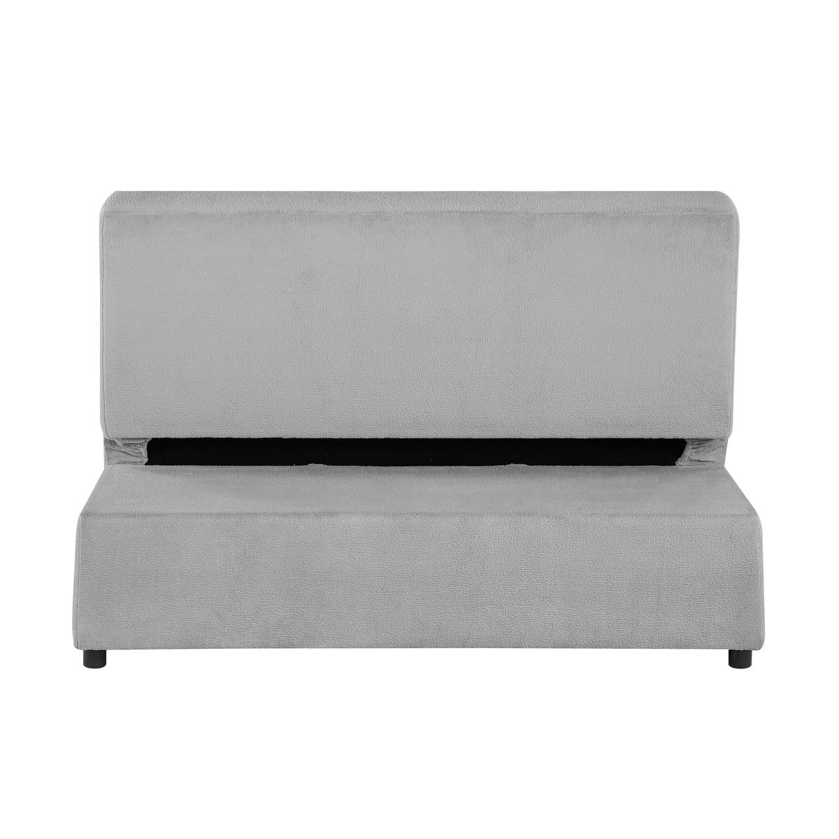 Aerie Light Gray Twin Loft Bunk Bed with Nightstand and Sofa Bed by Homelegance at Eve Furniture