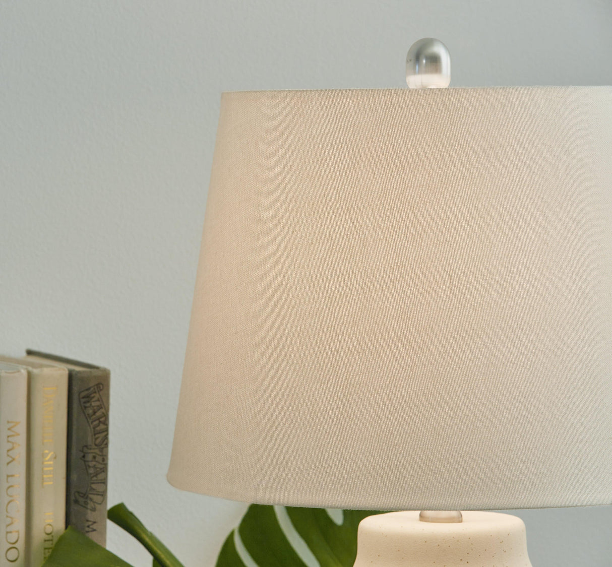 Afener Blue/Beige Table Lamp by Ashley at Eve Furniture