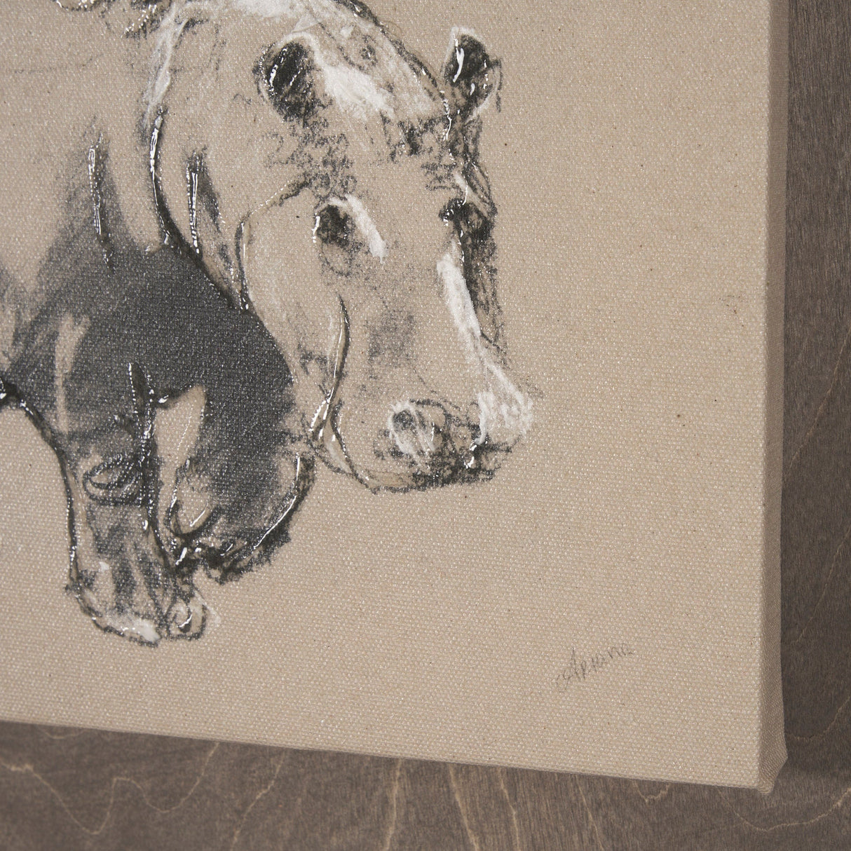 African Animal Study I by Mercana Studio a Hand Embellished Framed Art Print by Mercana at Eve Furniture