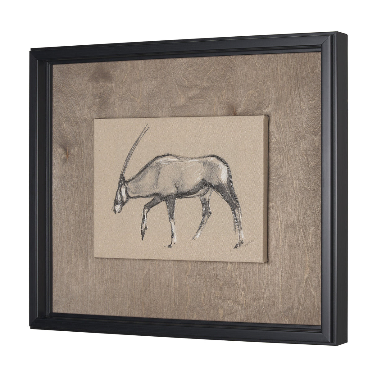 African Animal Study II by Mercana Studio a Hand Embellished Framed Art Print by Mercana at Eve Furniture