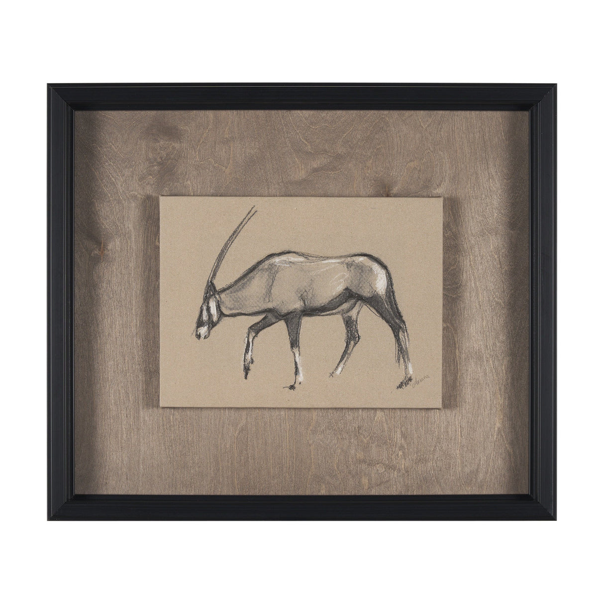 African Animal Study II by Mercana Studio a Hand Embellished Framed Art Print by Mercana at Eve Furniture