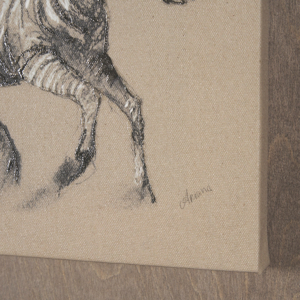 African Animal Study III by Mercana Studio a Hand Embellished Framed Art Print by Mercana at Eve Furniture