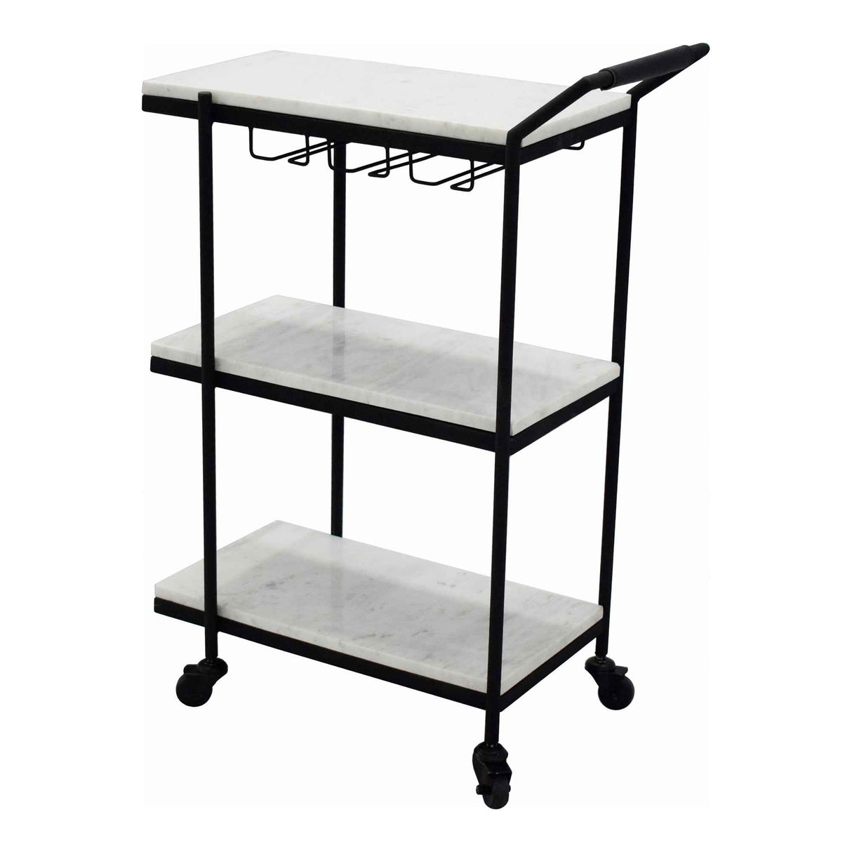 After Hours White Bar Cart