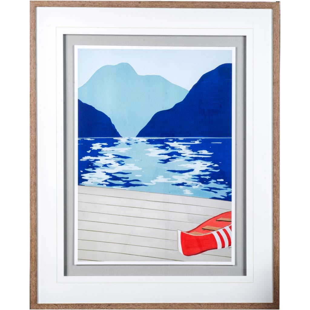 Afternoon Canoe by Dimond, David a Framed Art Print Matted under Glass by Mercana at Eve Furniture