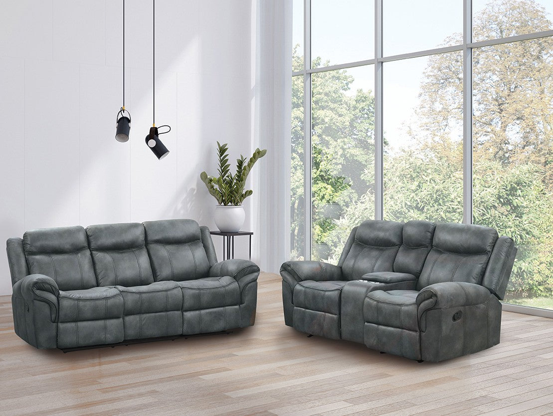 Agata Dark Gray 2 Pc. Living Room Set by Furniture of America at Eve Furniture