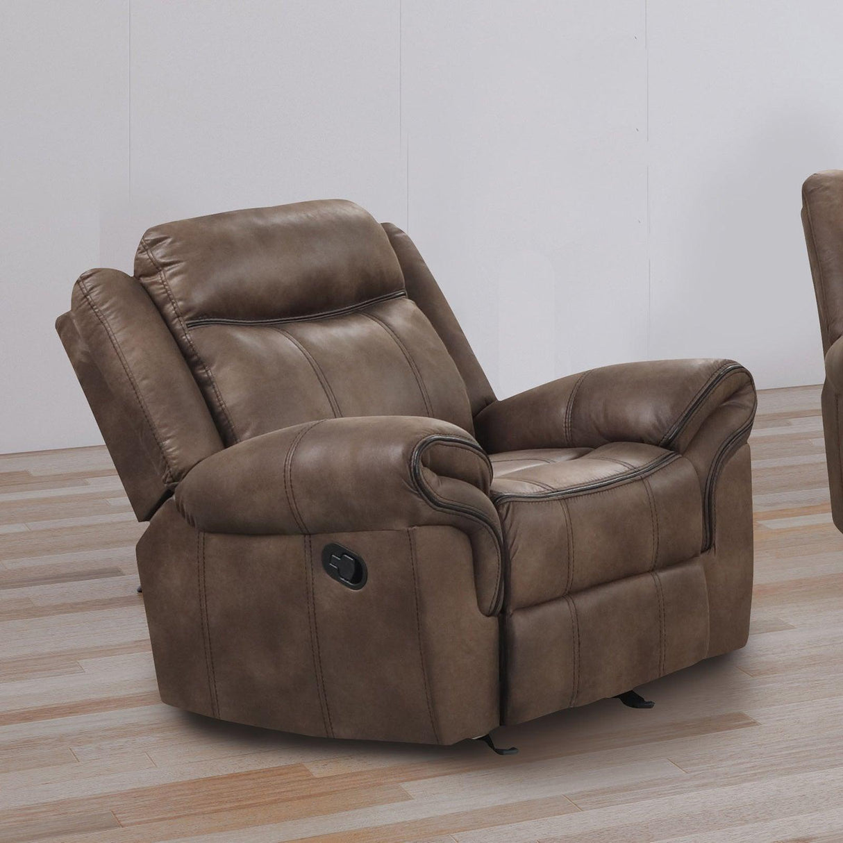 Agata Brown Glider Recliner by Furniture of America at Eve Furniture