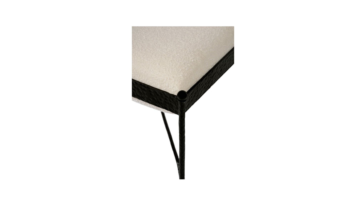 Agne Stool Cream by Moe's Home at Eve Furniture