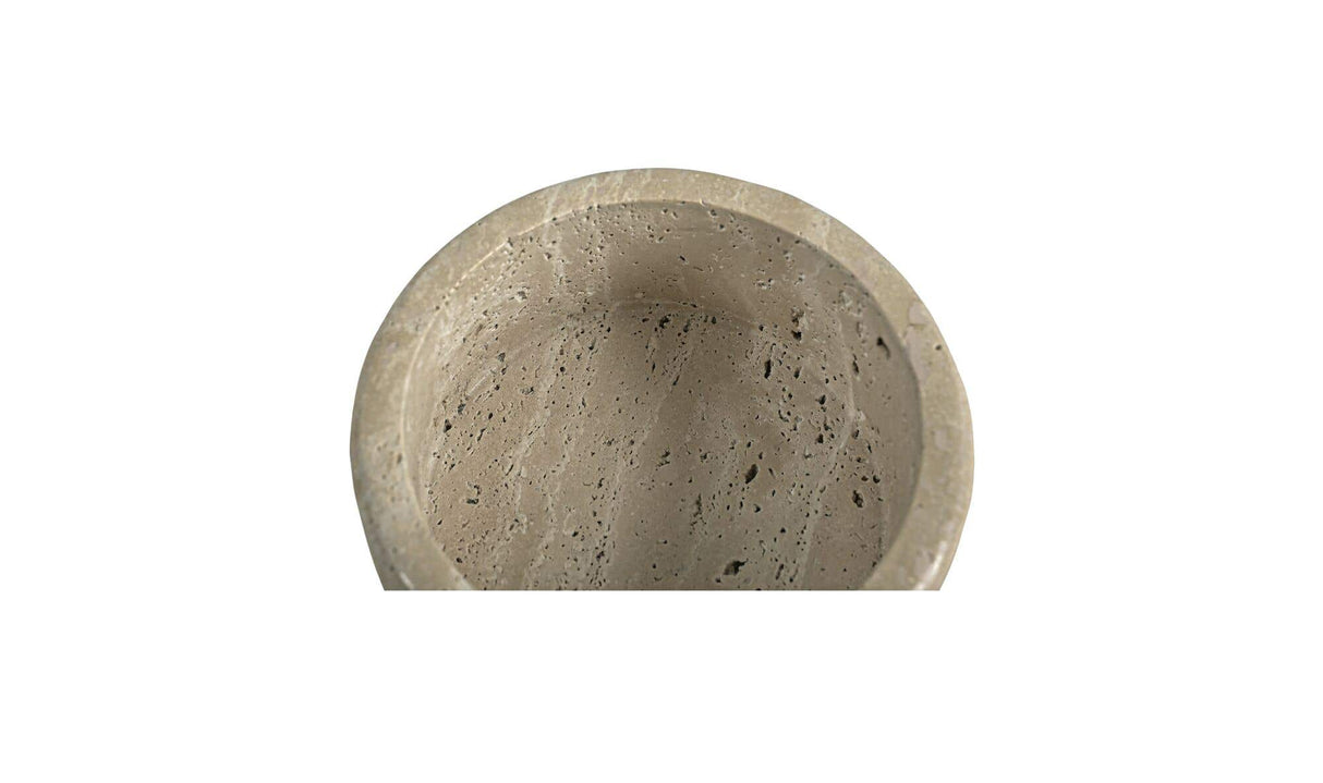 Valencia Round Travertine Box