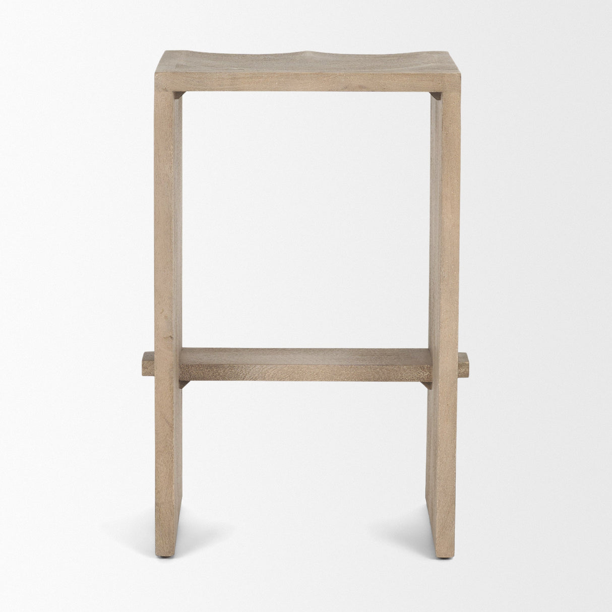 Aida 26" Seat Height Light Gray Wood Counter Stool by Mercana at Eve Furniture