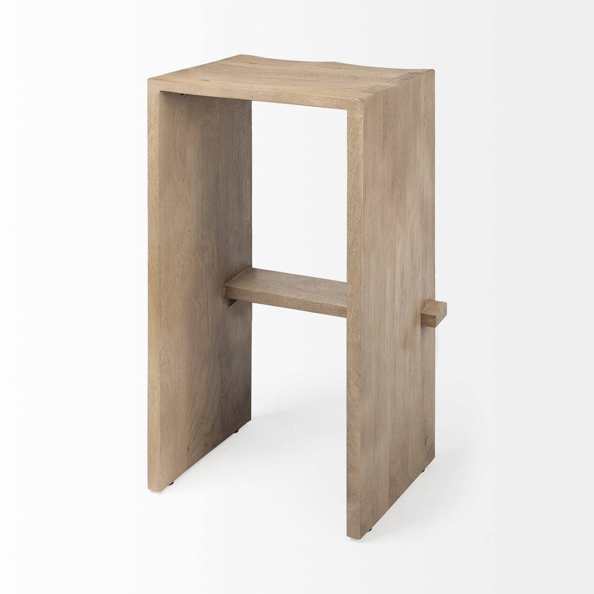 Aida 30" Seat Height Light Brown Wood Bar Stool by Mercana at Eve Furniture