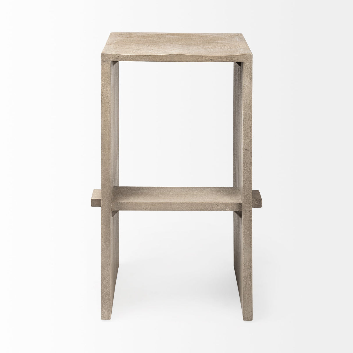 Aida 30" Seat Height Light Gray Wood Bar Stool by Mercana at Eve Furniture