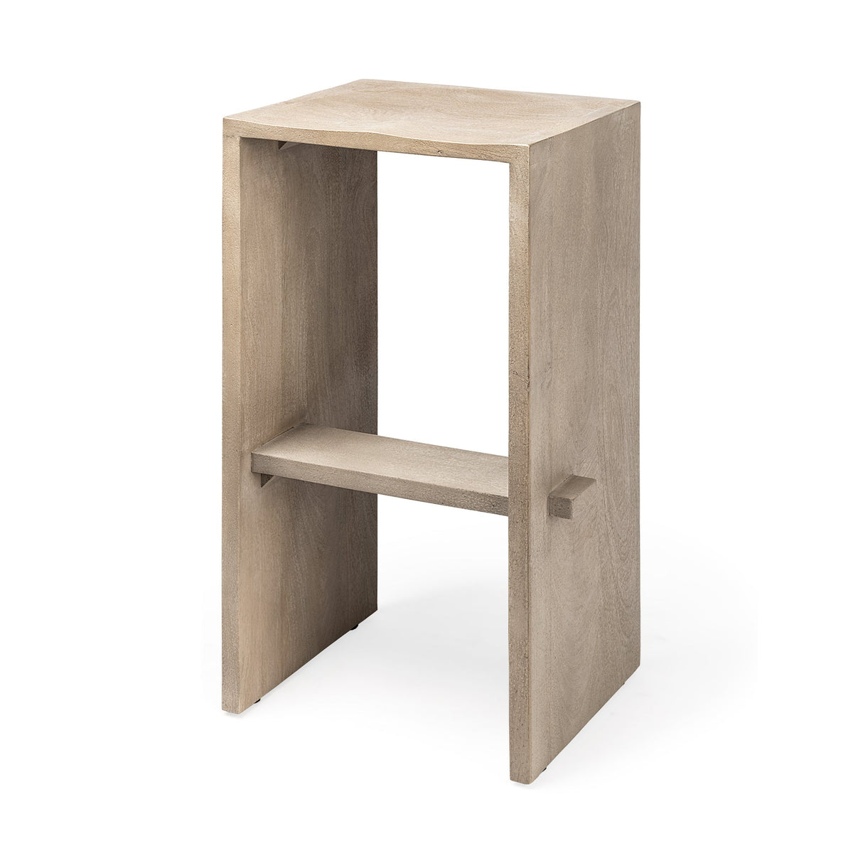 Aida 30" Seat Height Light Gray Wood Bar Stool by Mercana at Eve Furniture