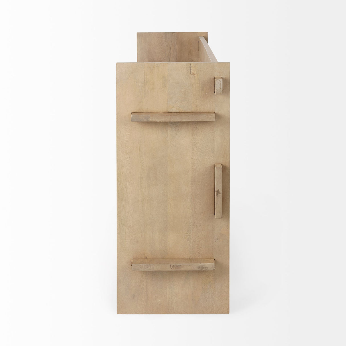 Aida Light Brown Wood Console Table by Mercana at Eve Furniture