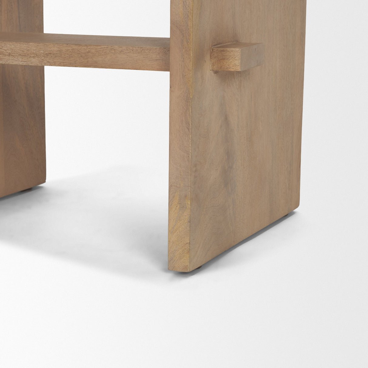 Aida Light Brown Wood Counter Stool by Mercana at Eve Furniture