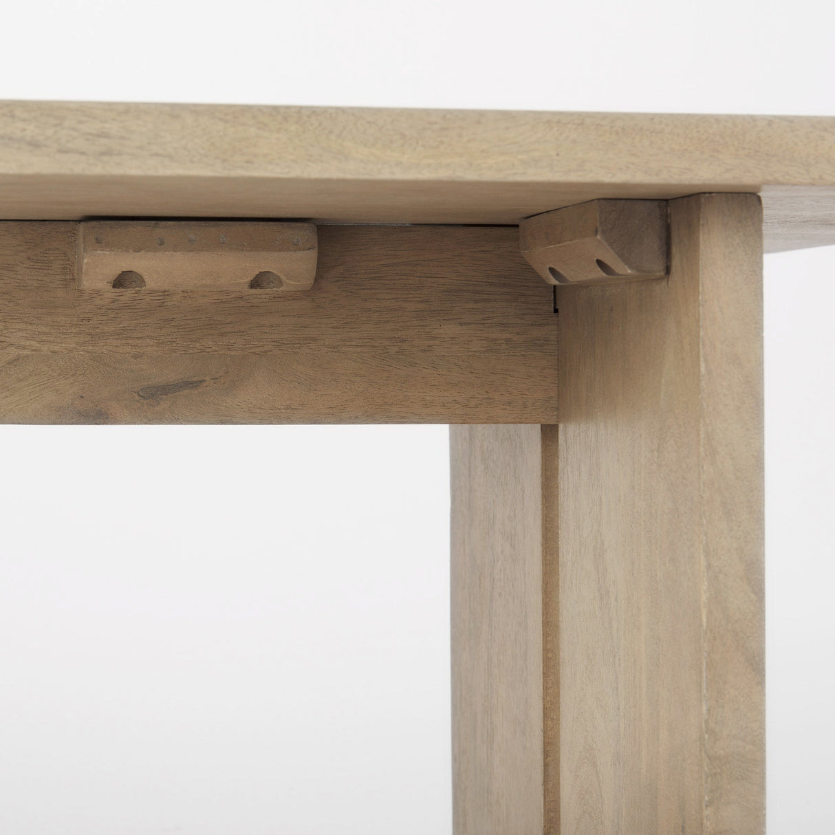 Aida Light Brown Wood Dining Bench by Mercana at Eve Furniture