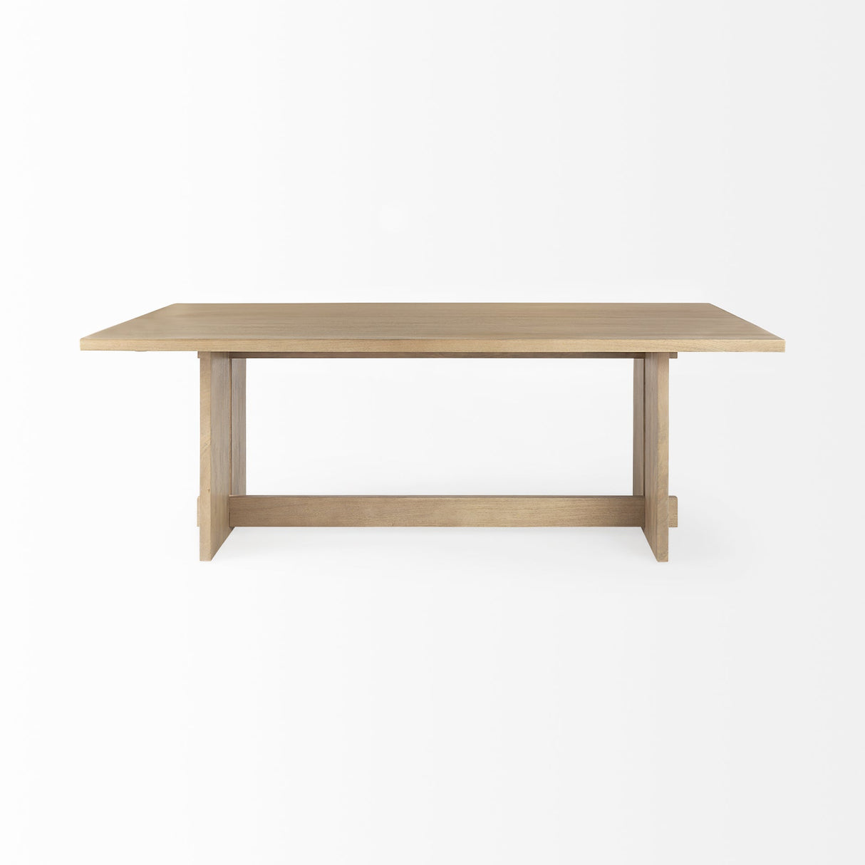 Aida Light Brown Wood Dining Table by Mercana at Eve Furniture
