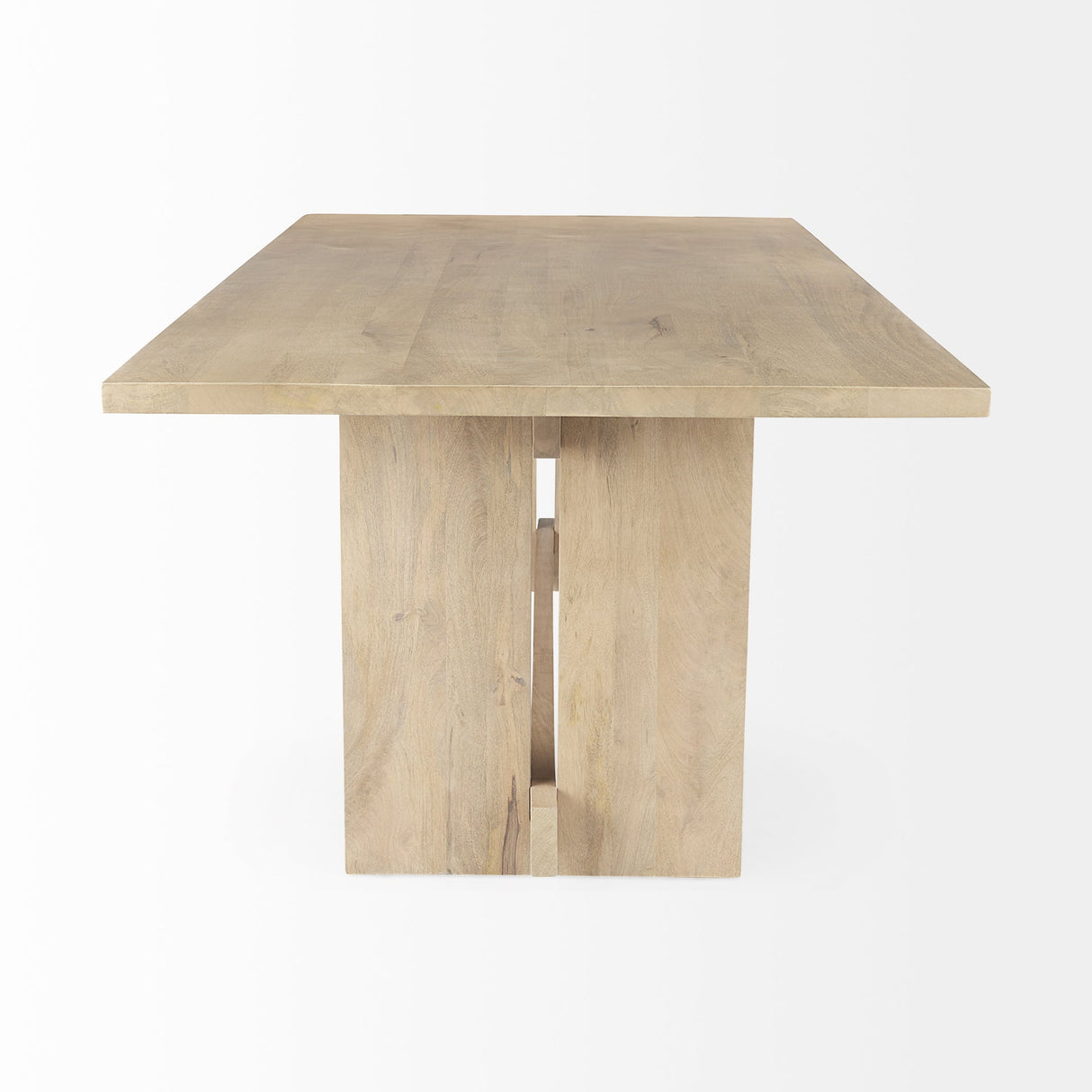 Aida Light Brown Wood Dining Table by Mercana at Eve Furniture