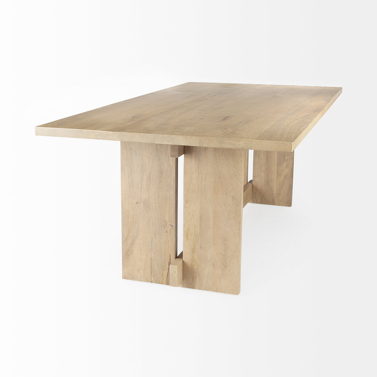 Aida Light Brown Wood Dining Table by Mercana at Eve Furniture