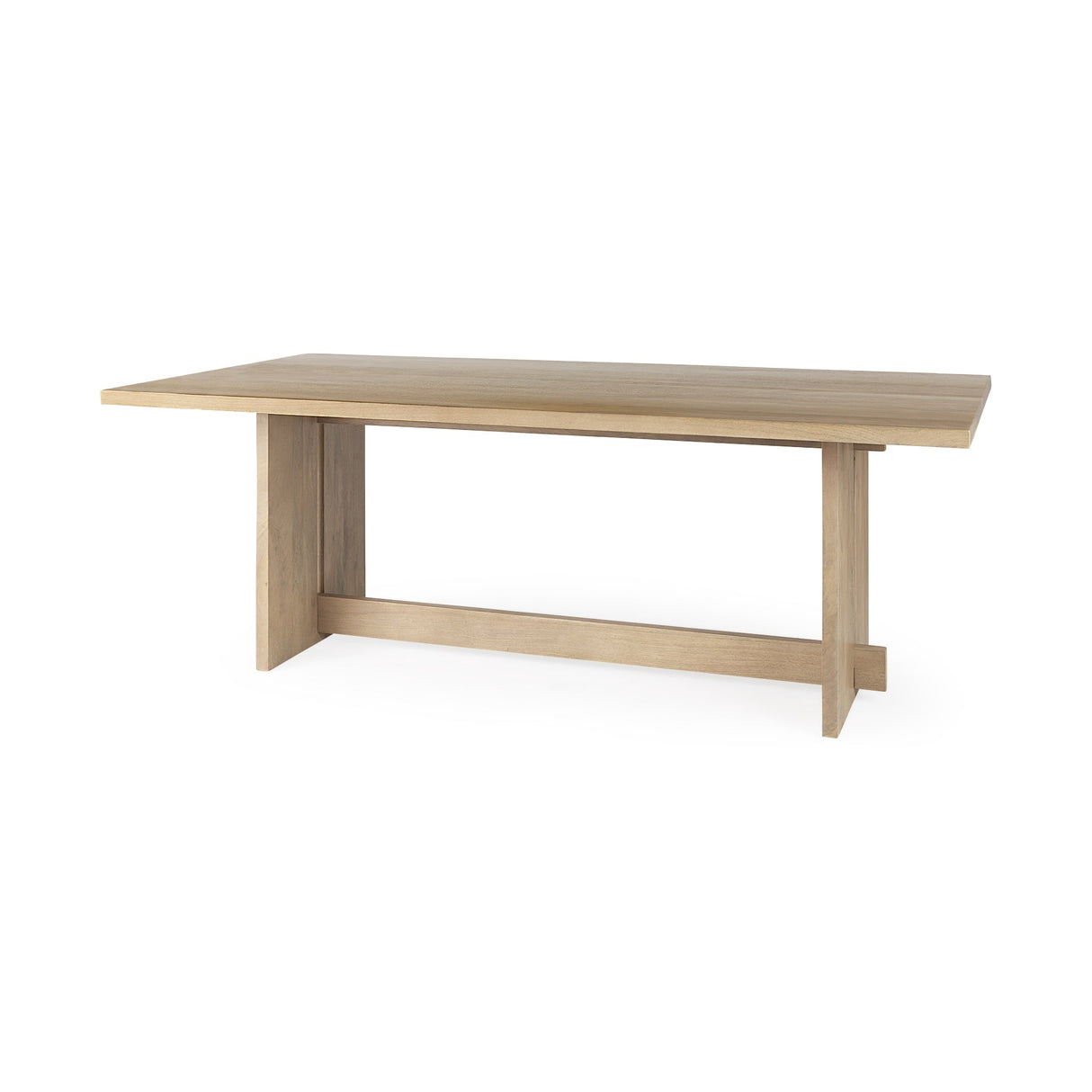 Aida Light Brown Wood Dining Table by Mercana at Eve Furniture