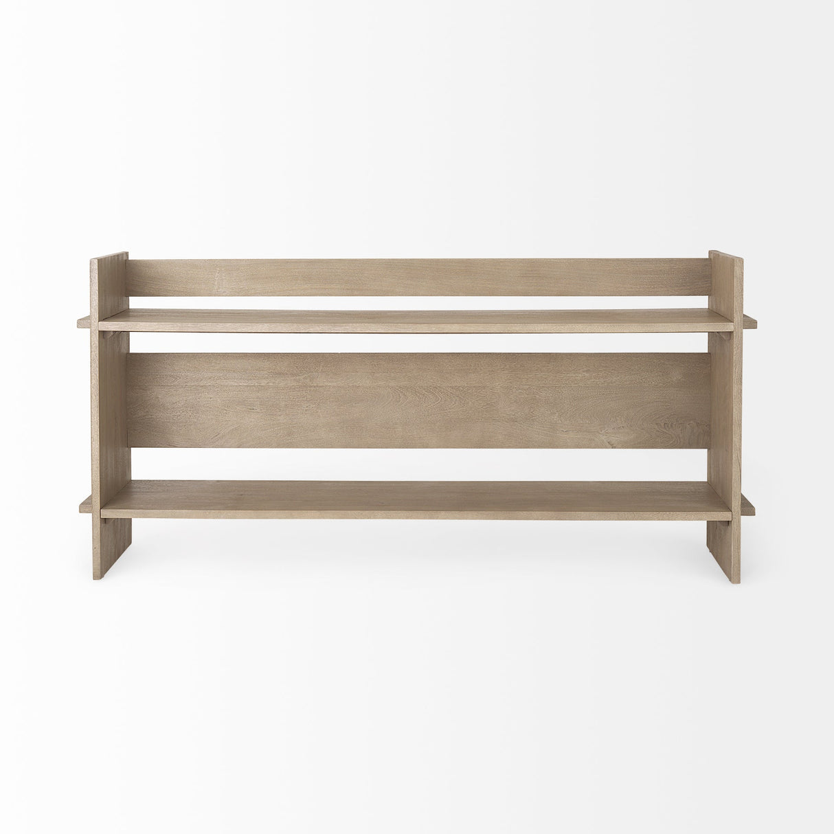 Aida Light Gray Wood Console Table by Mercana at Eve Furniture